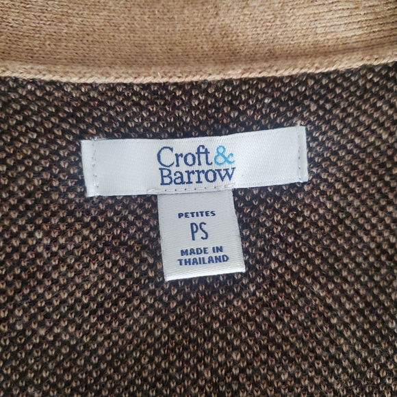 Croft & Barrow Petite Leopard Print Cardigan - Picture 5 of 6